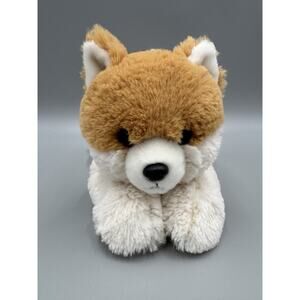 Aurora Flopsie Peanut Pom Dog Puppy Laying Flat 12" Stuffed Animal